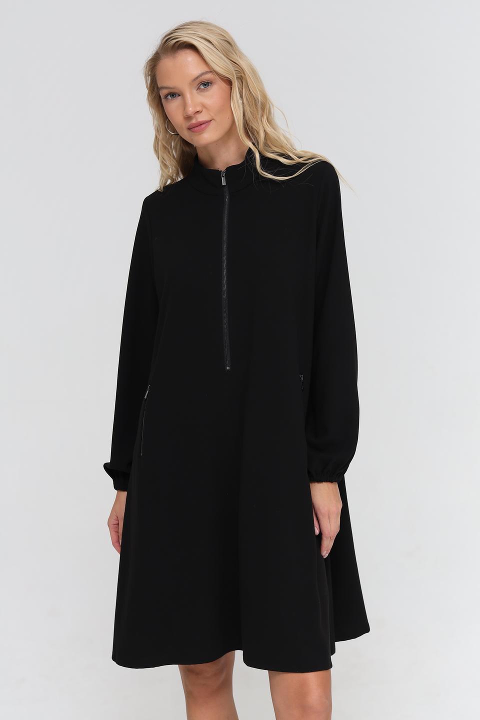 Платье UNQ чёрное с молнией