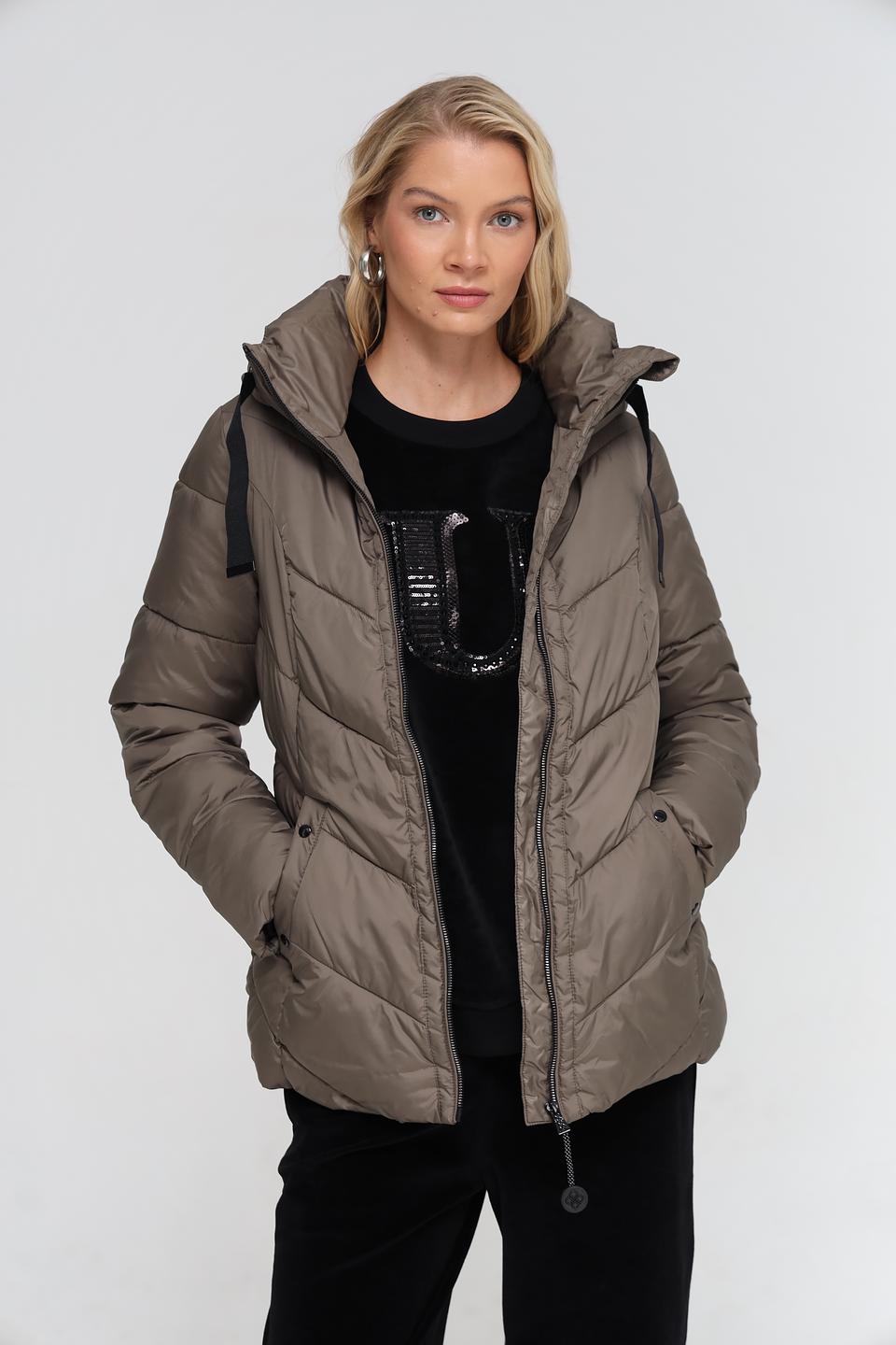 Куртка District стеганая хаки