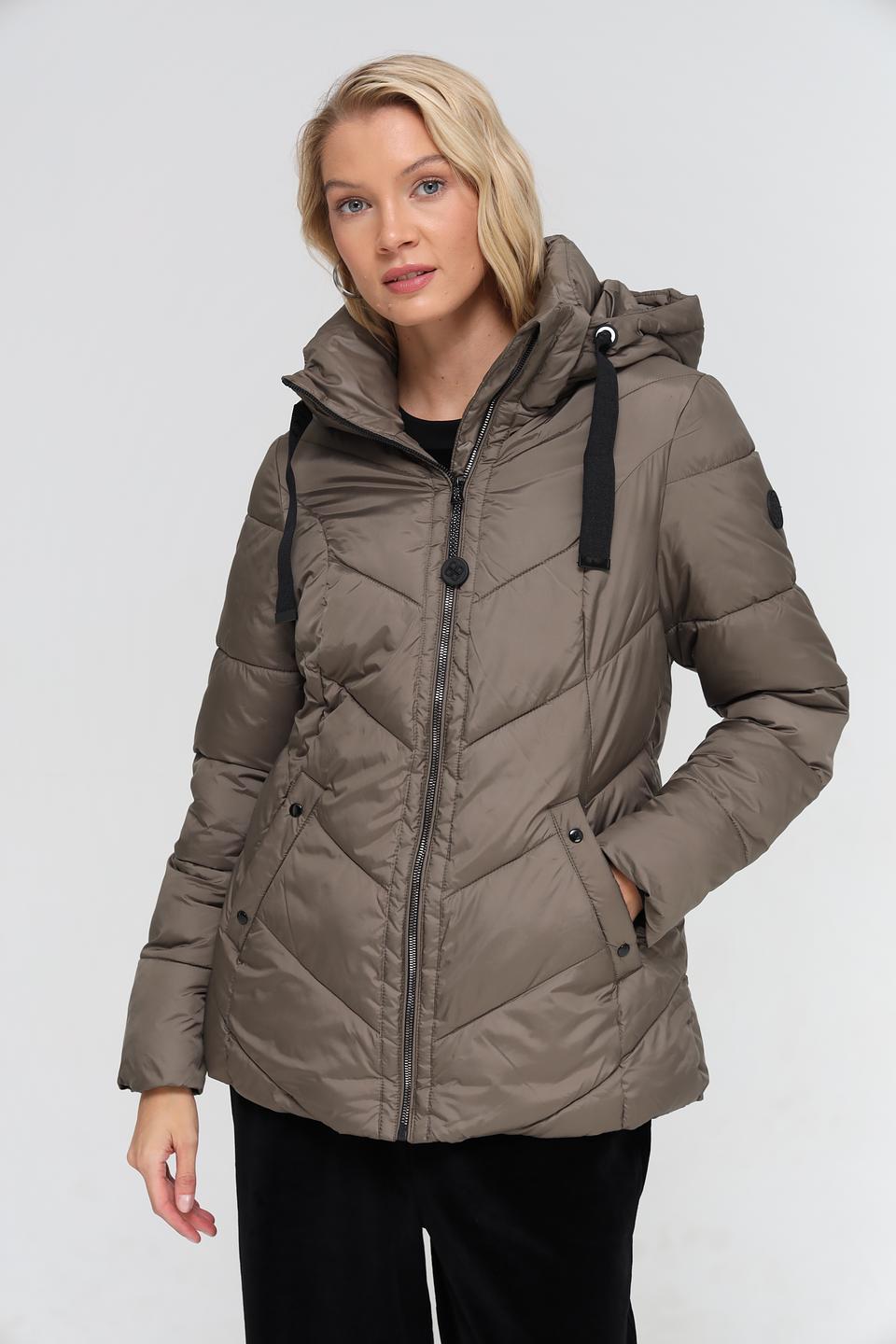 Куртка District стеганая хаки