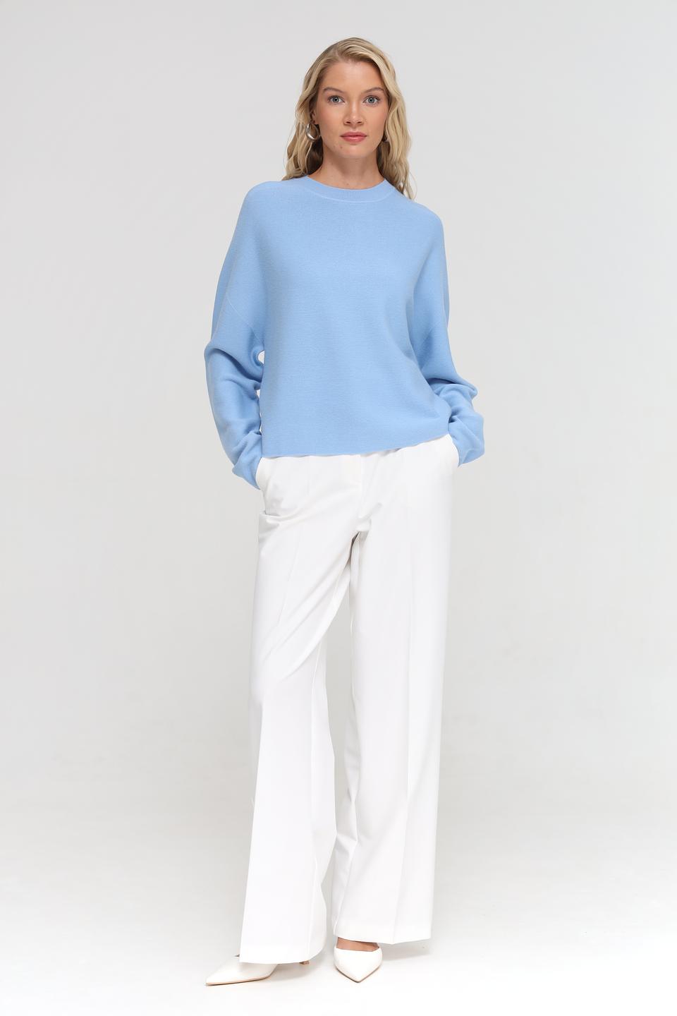 Пуловер UNQ женский голубой