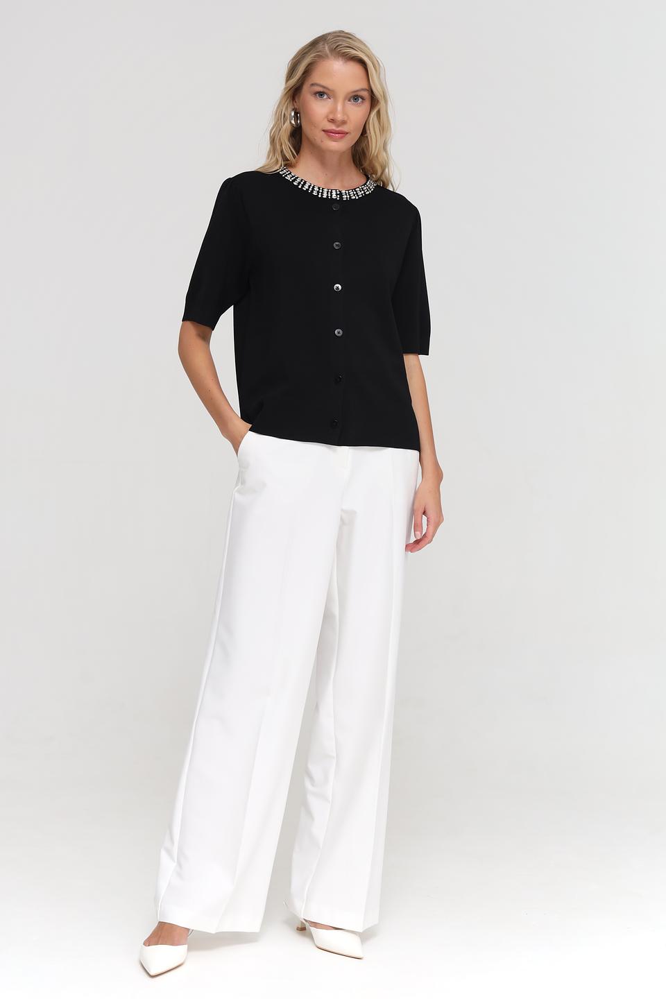 Жакет UNQ с жемчужным декором