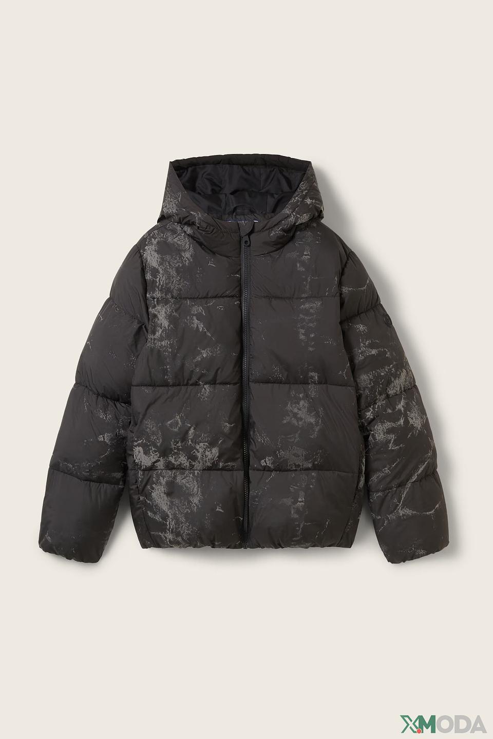 Куртка Tom Tailor с принтом серый