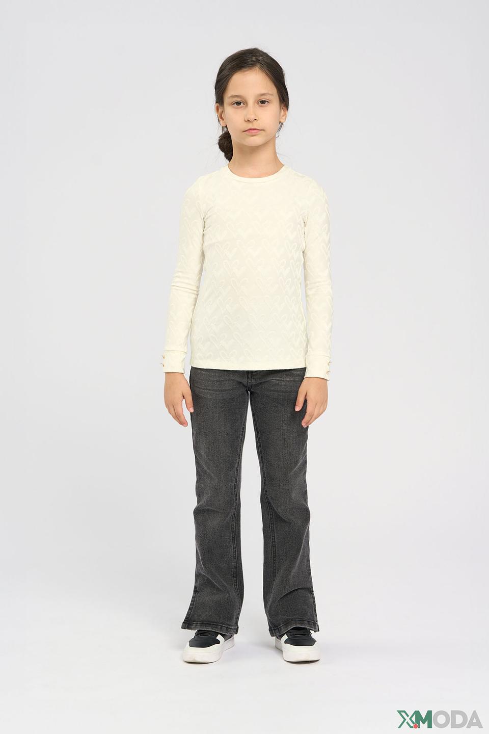 Джемпер Choupette дев. с узором молочный