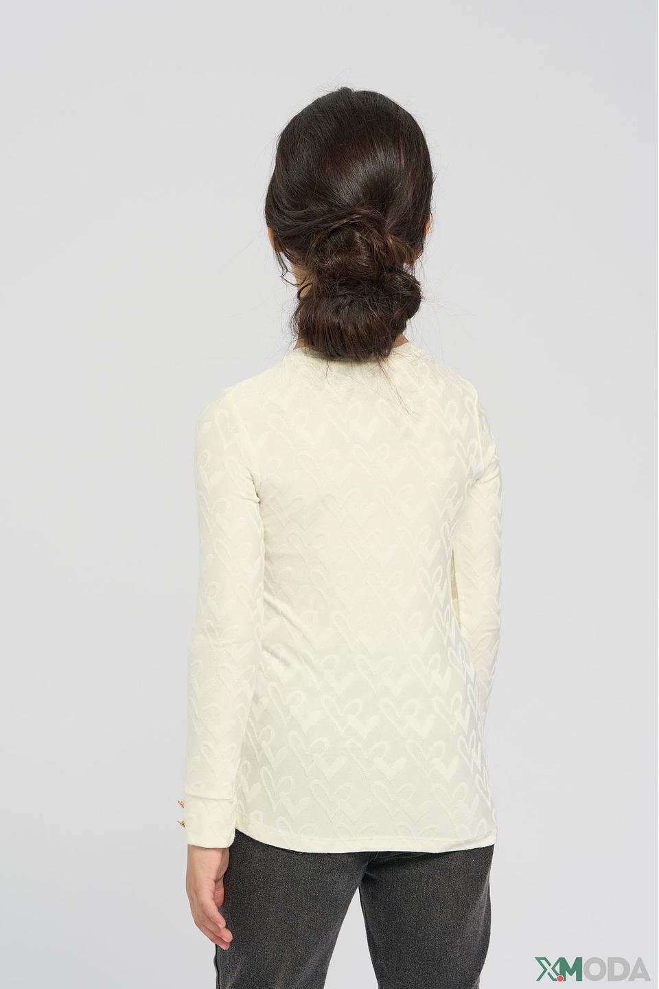 Джемпер Choupette дев. с узором молочный