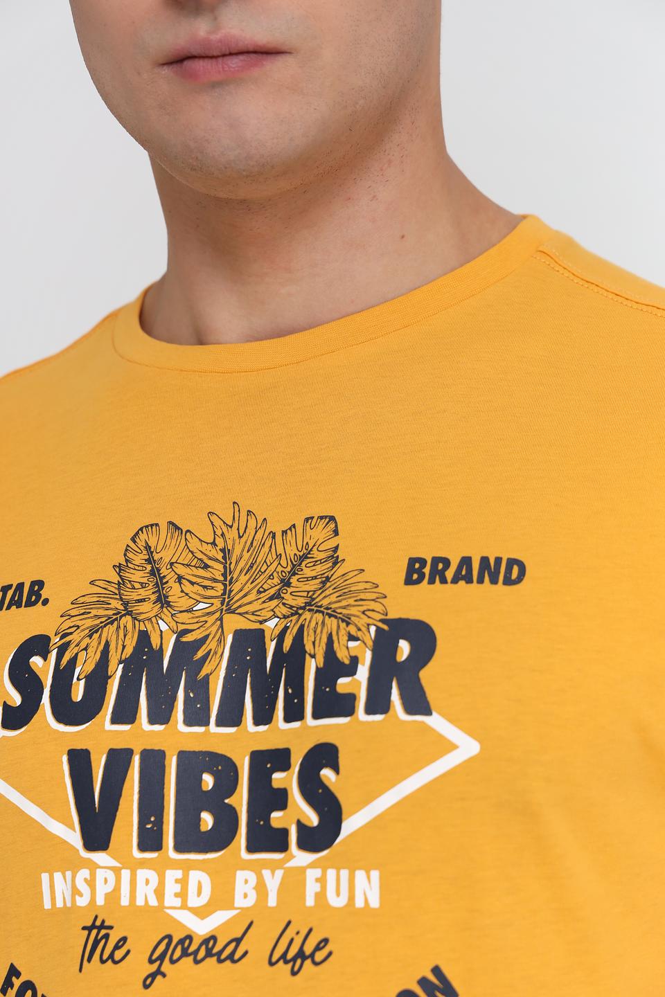 Футболка Lerros Summer Vibes жёлтая