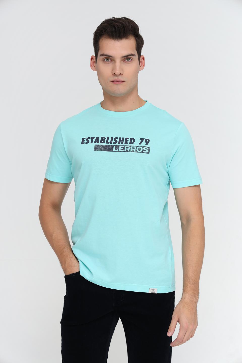 Футболка Lerros Established 79 бирюзовая