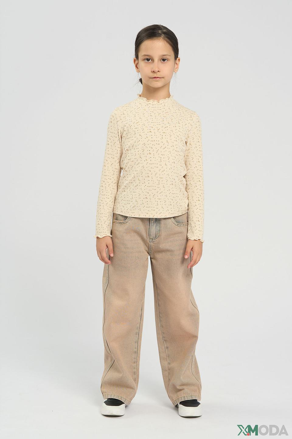 Джинсы Choupette дев. широкие бежевые