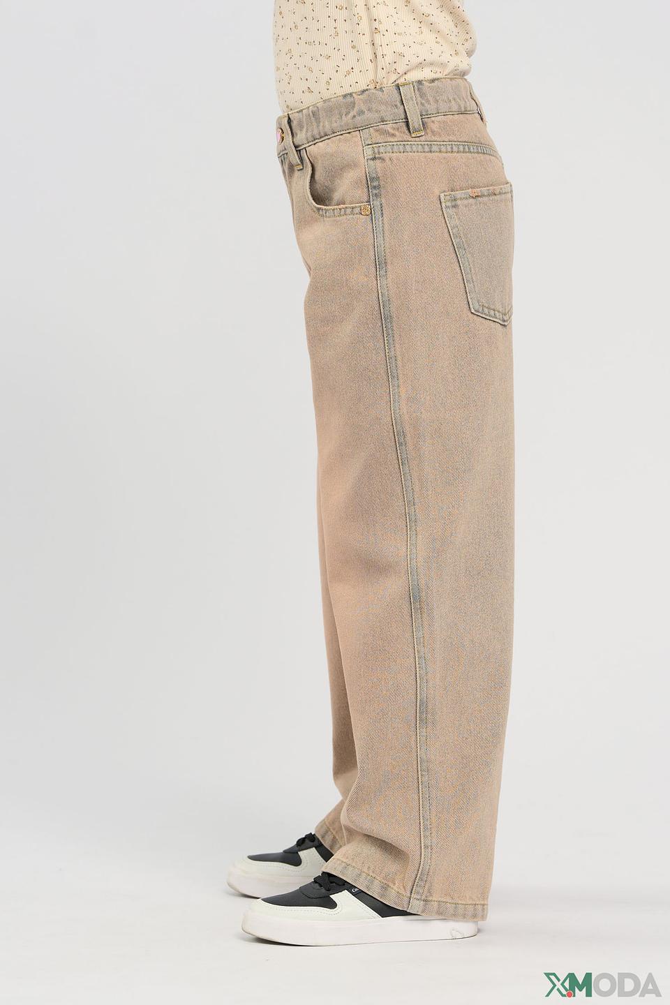 Джинсы Choupette дев. широкие бежевые