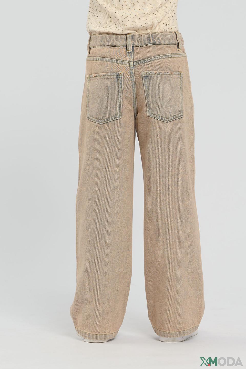 Джинсы Choupette дев. широкие бежевые