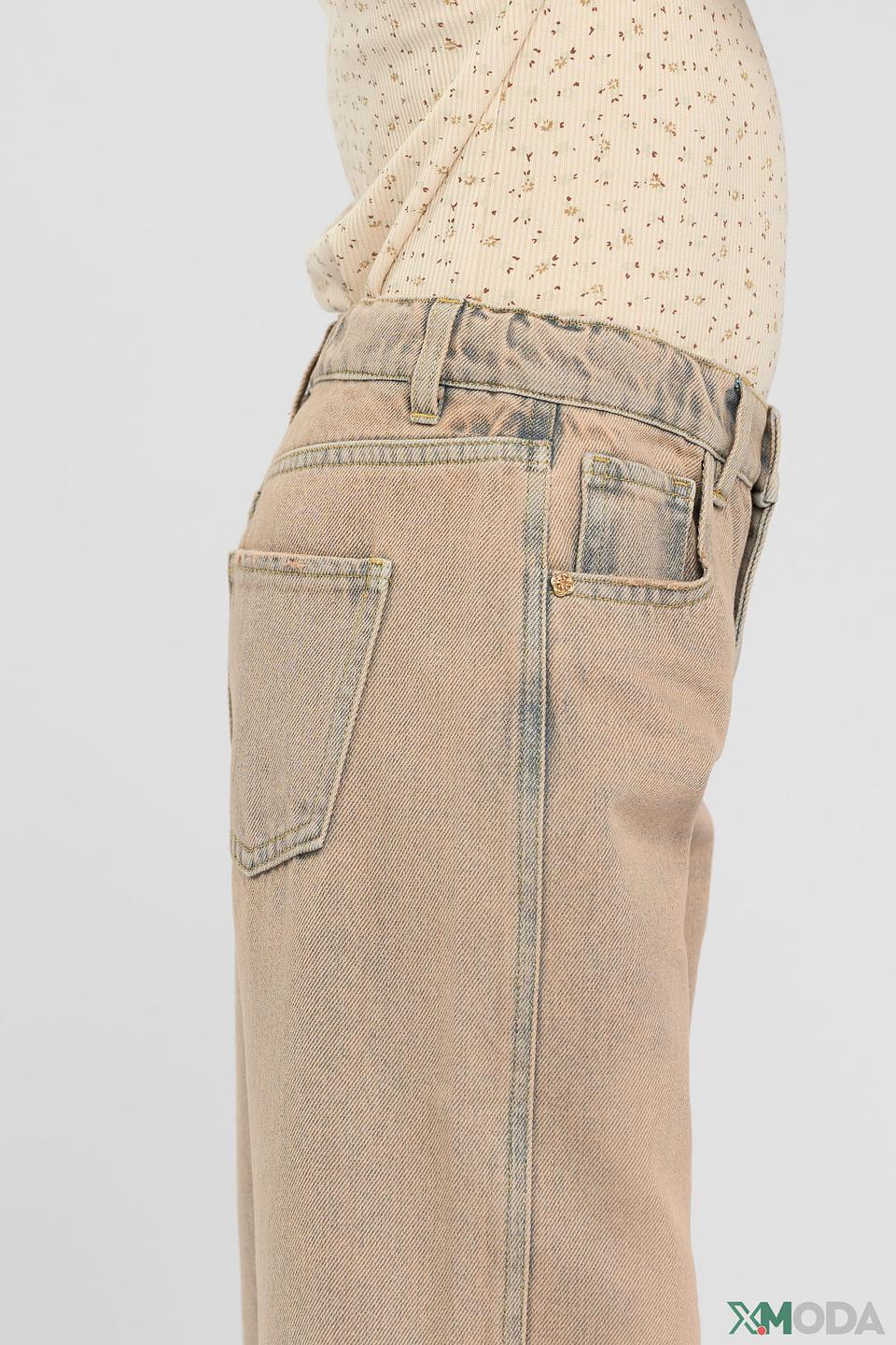 Джинсы Choupette дев. широкие бежевые