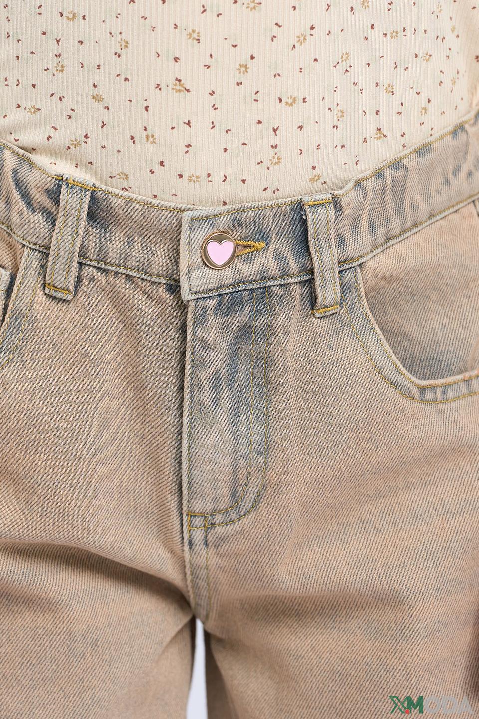 Джинсы Choupette дев. широкие бежевые