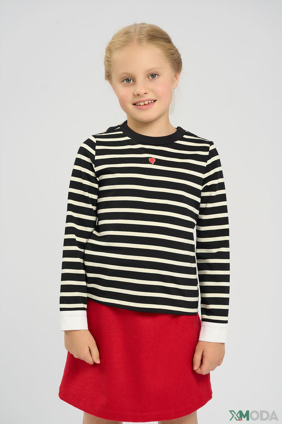 Джемпер Choupette для девочки, полоска, с сердечком