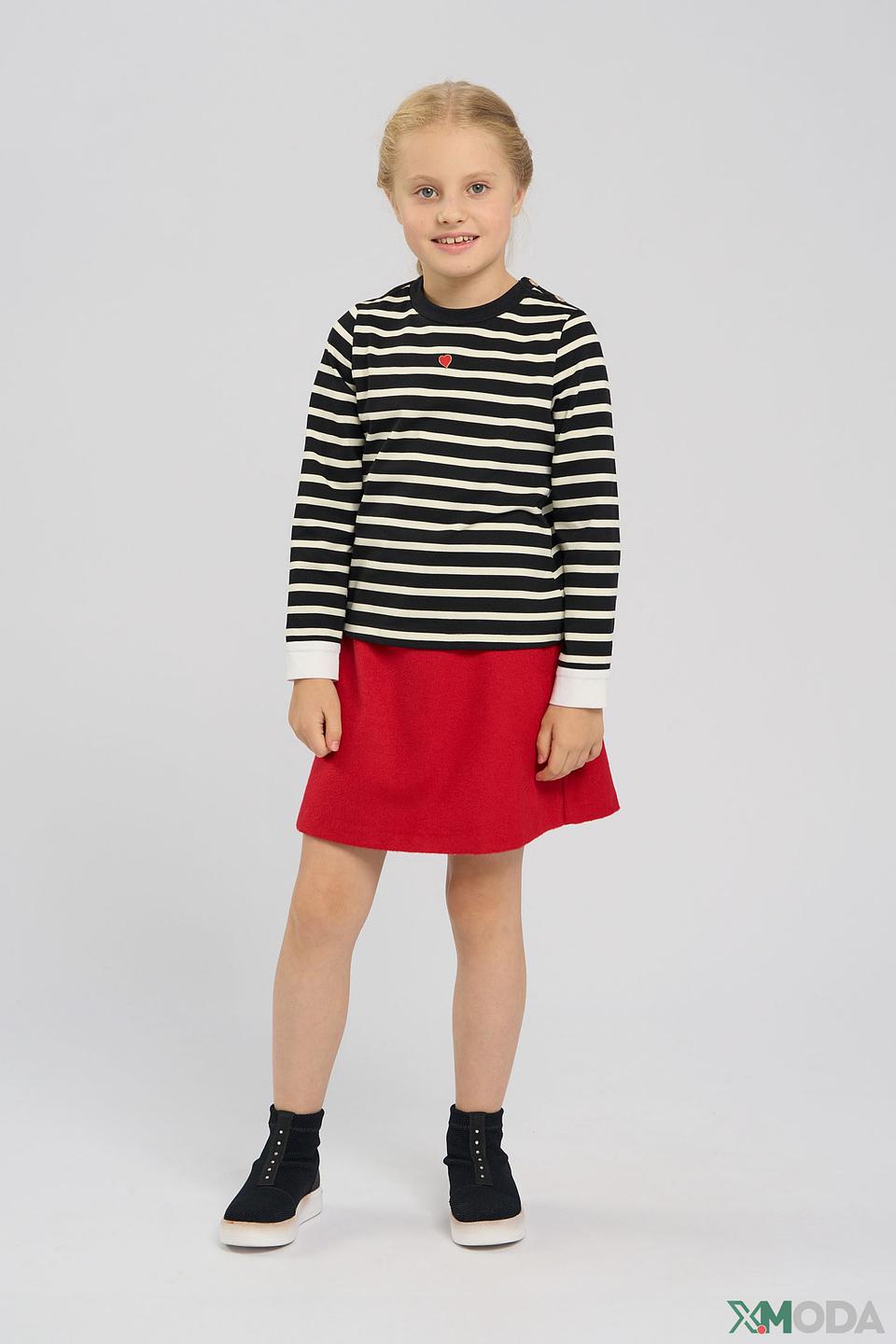 Джемпер Choupette для девочки, полоска, с сердечком