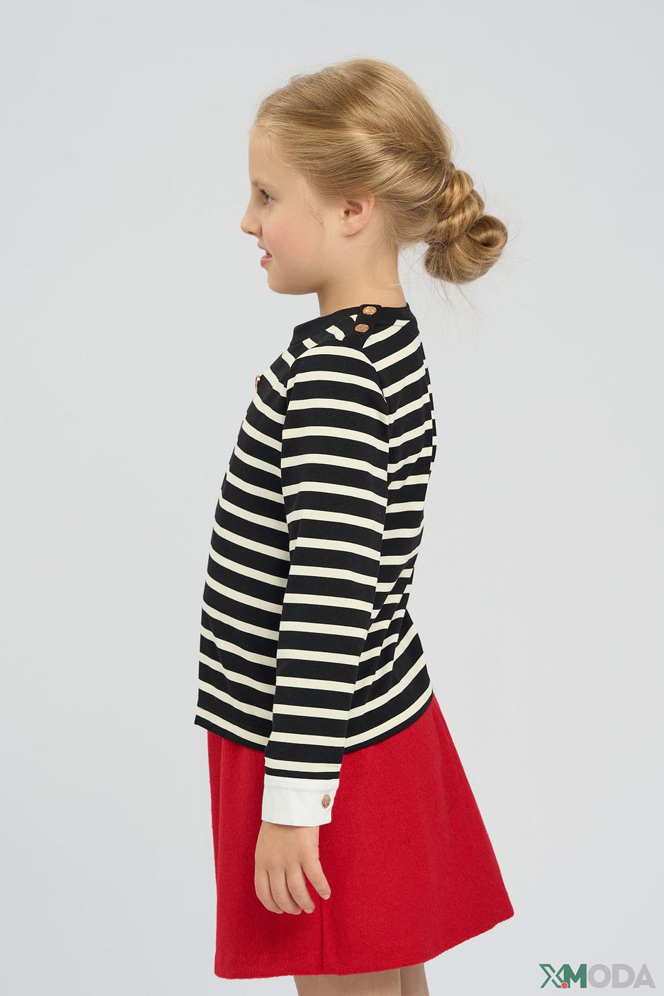 Джемпер Choupette для девочки, полоска, с сердечком