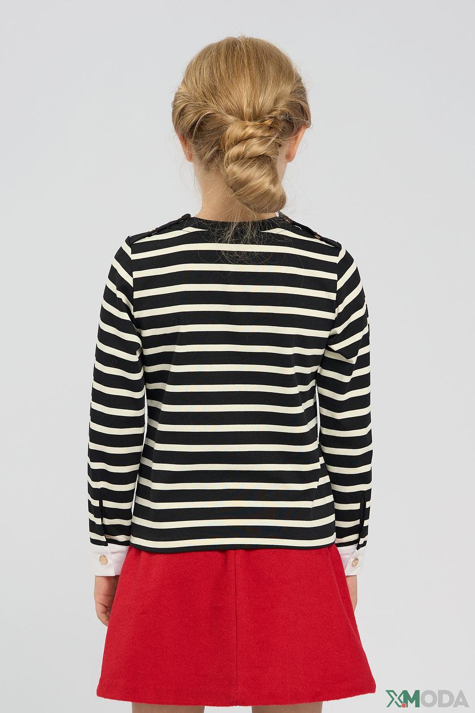 Джемпер Choupette для девочки, полоска, с сердечком