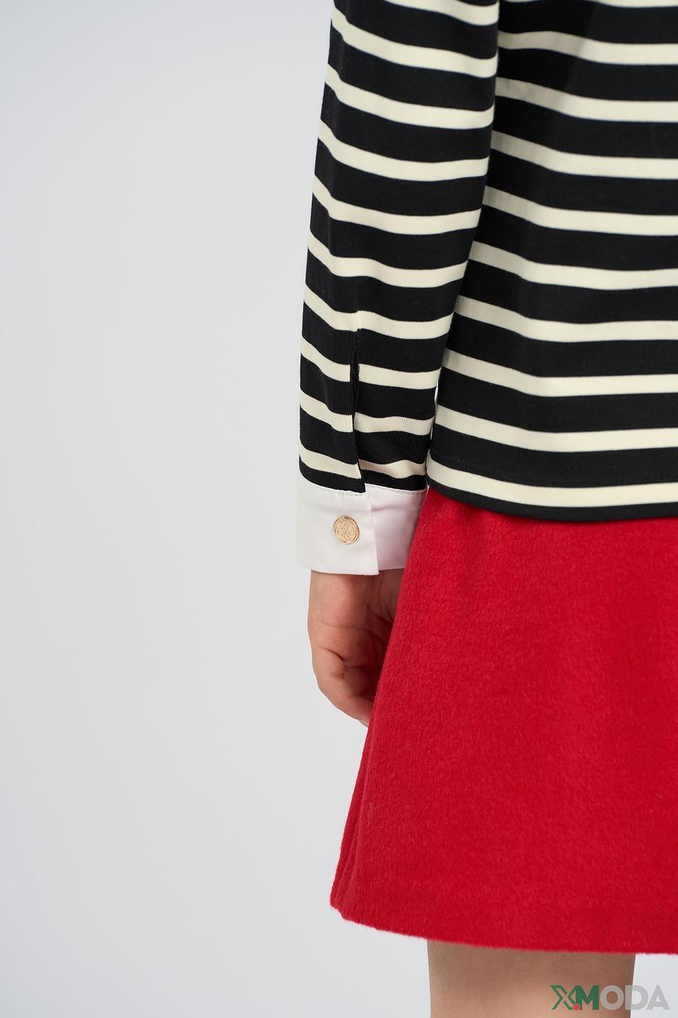 Джемпер Choupette для девочки, полоска, с сердечком