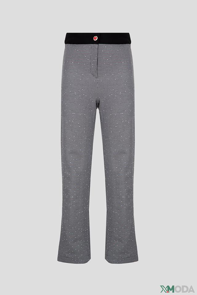 Джинсы Choupette клетка серые