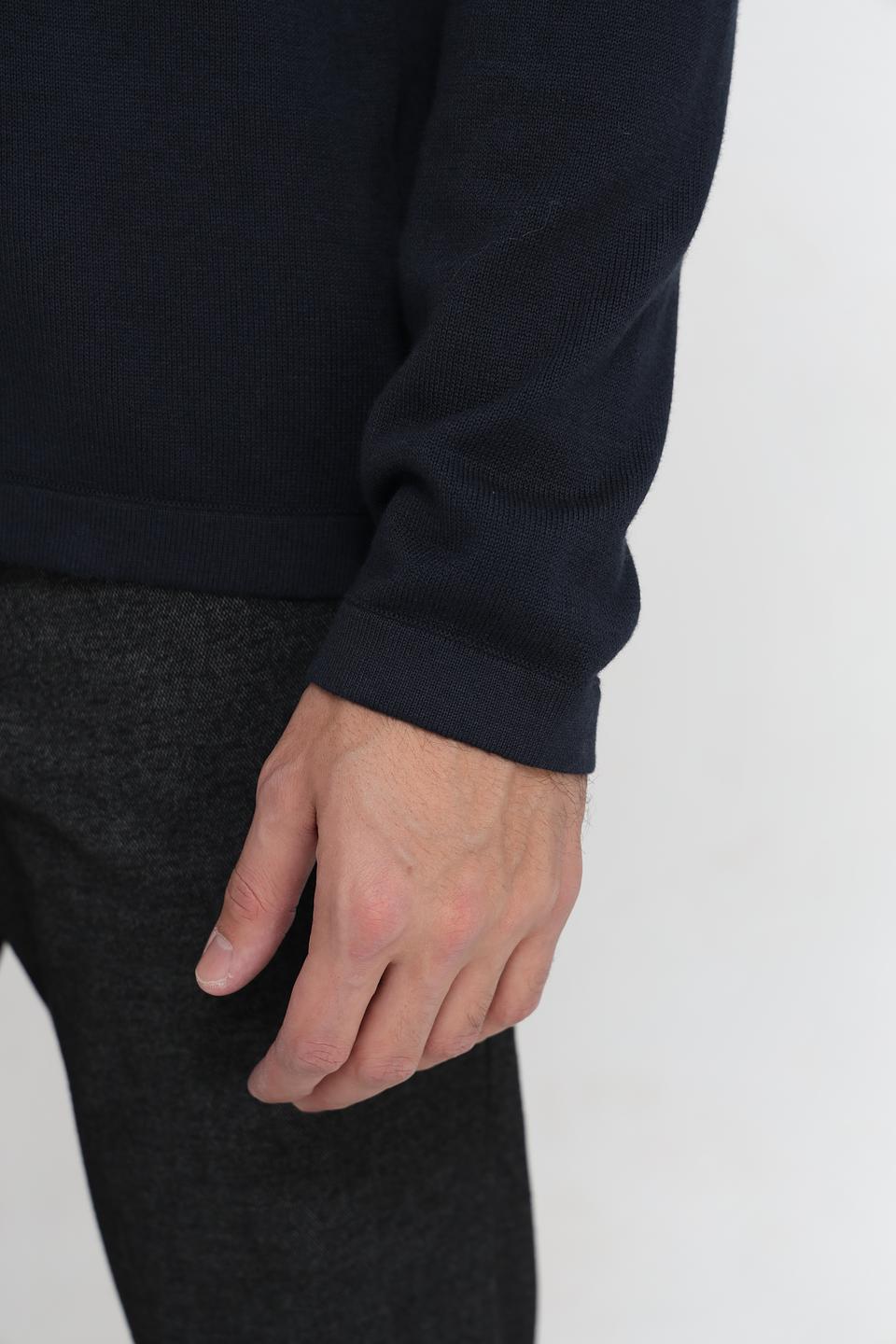 Джемпер Marc O Polo воротник-поло тёмно-синий