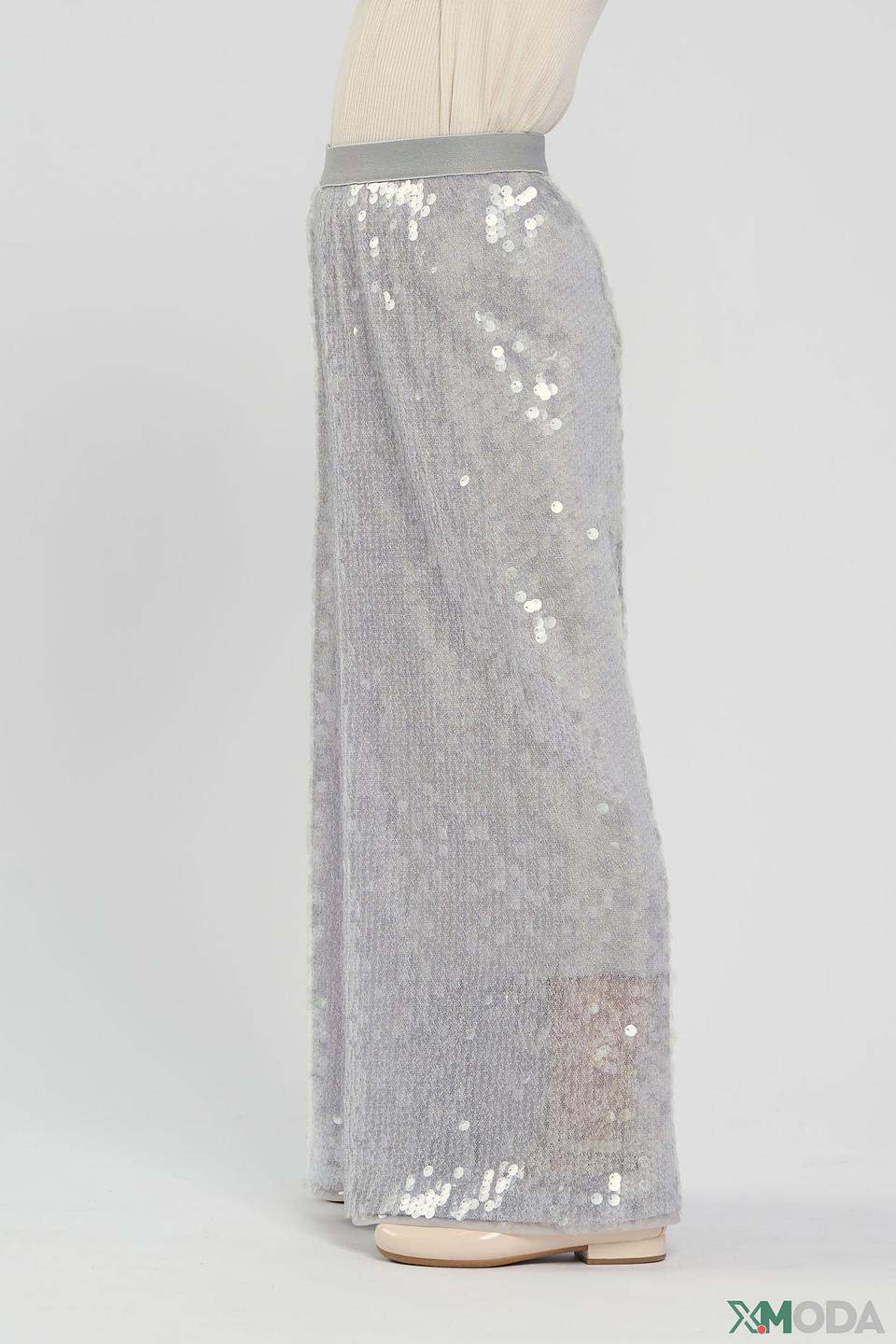 Брюки Choupette дев. пайетки серебро