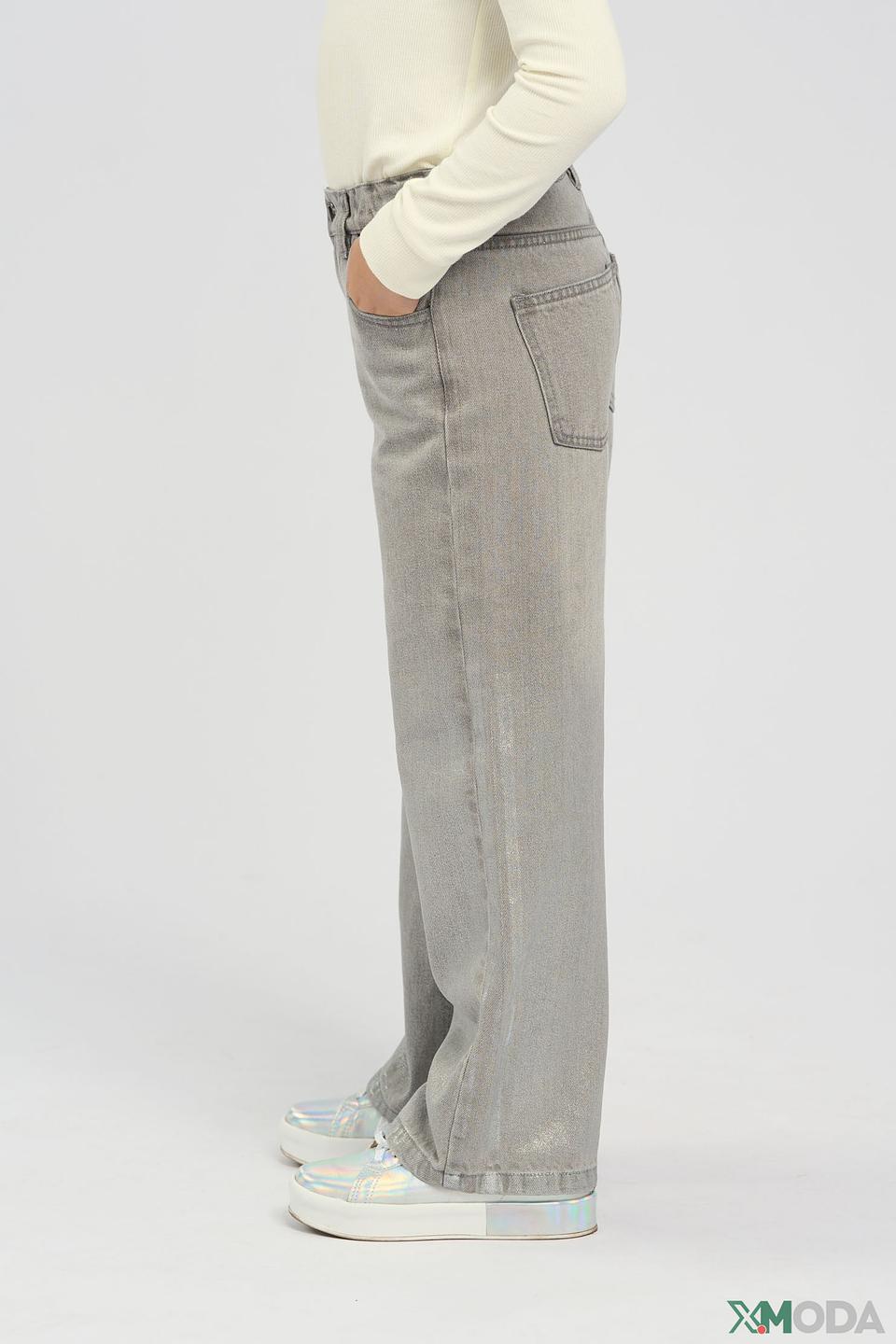 Джинсы Choupette серые широкие