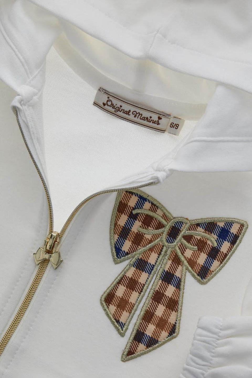 Толстовка Original Marines дев. с бантом молочный