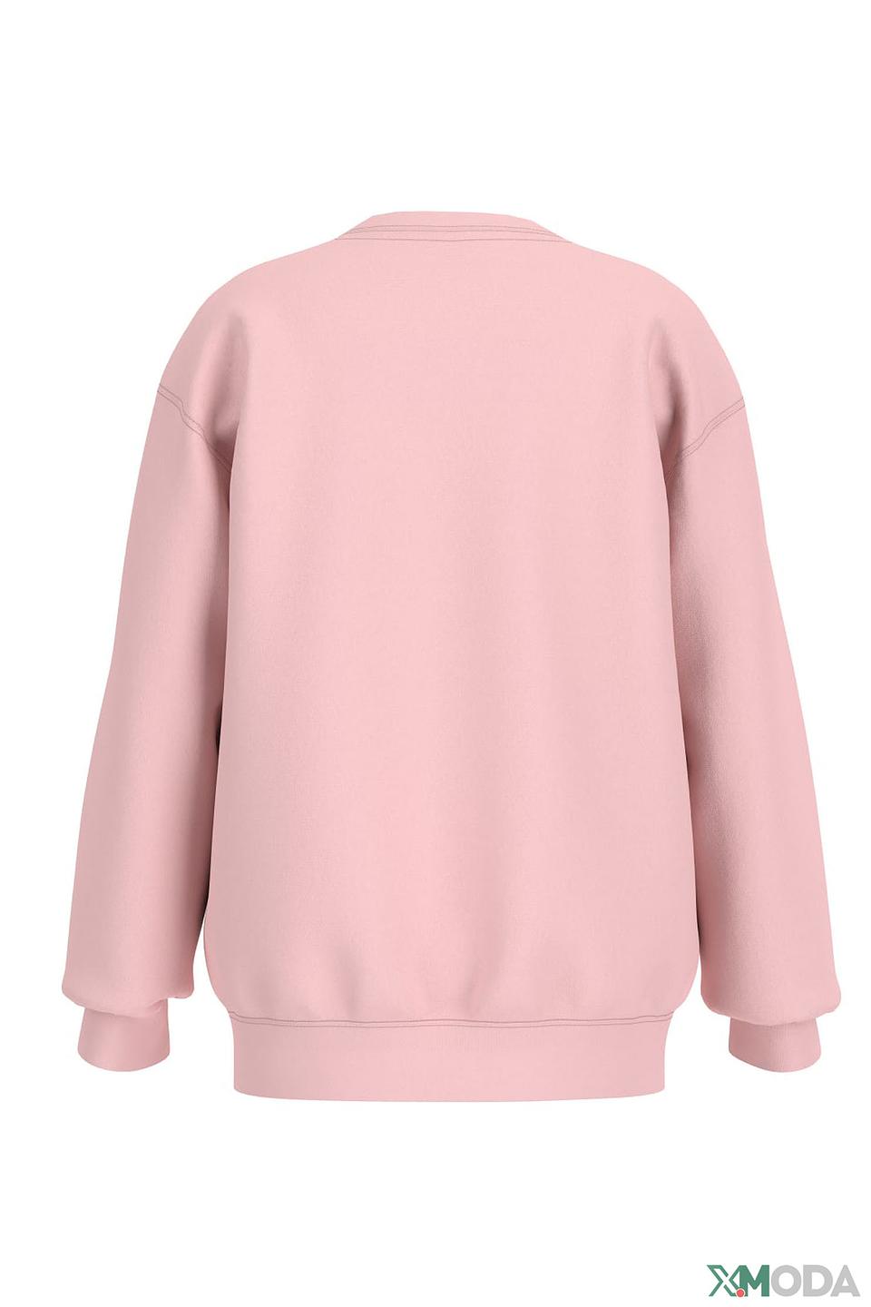 Джемпер Guess дев. с медведем розовый