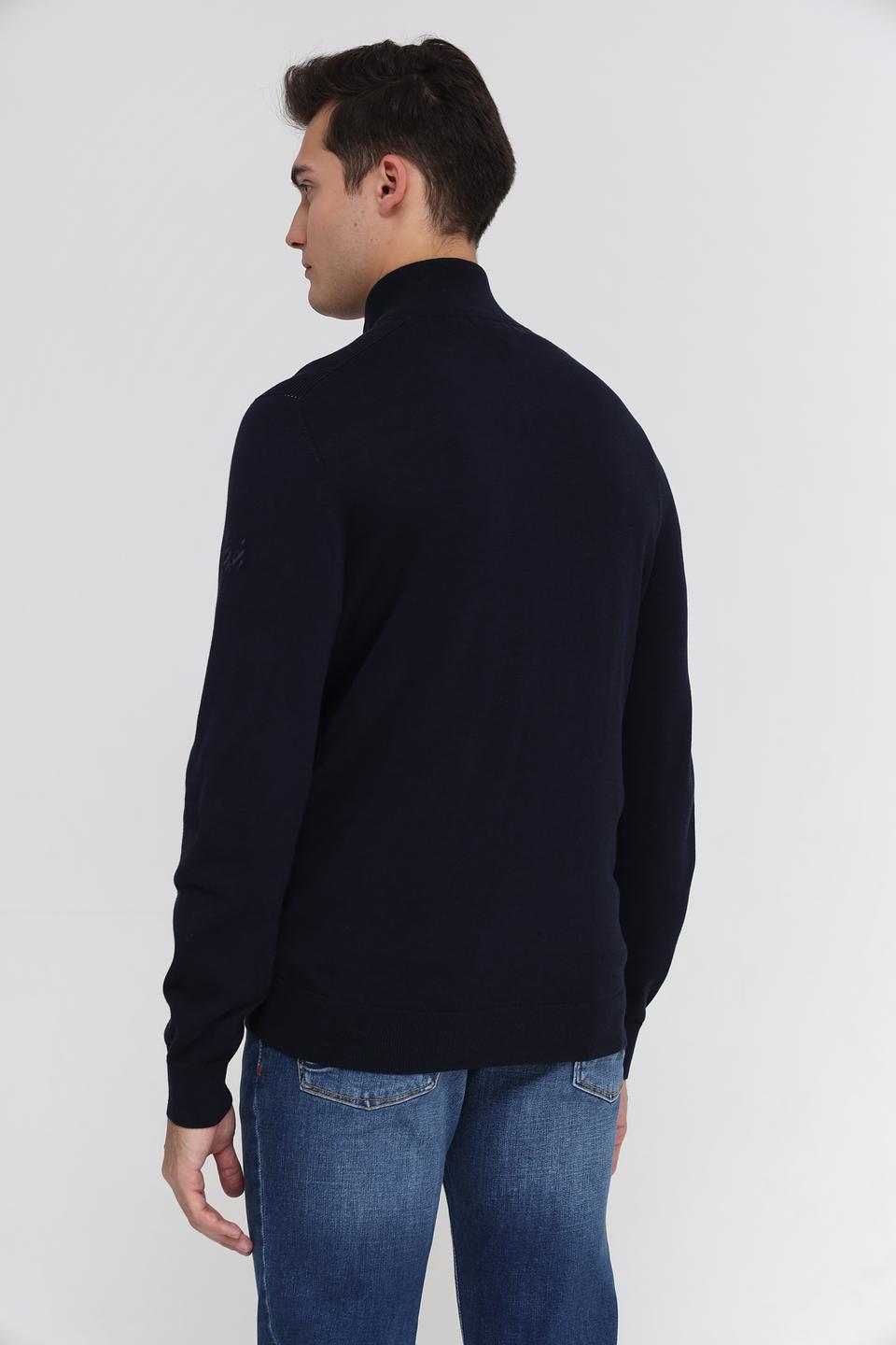 Джемпер Time Zone с молнией темно-синий