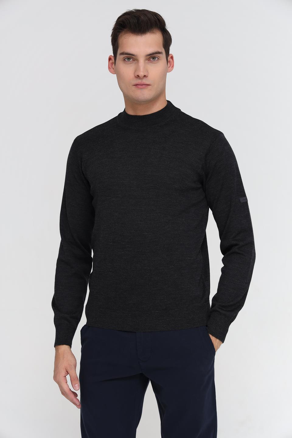 Джемпер Monte Carlo с горлом, черный