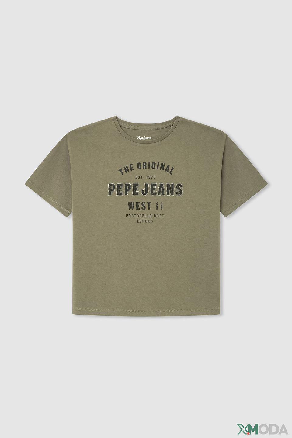 Футболка Pepe Jeans London хаки