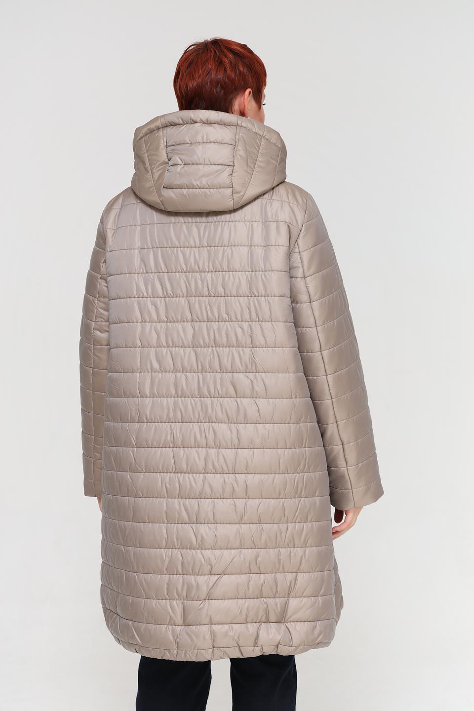 Пальто Baronia стеганое бежевое