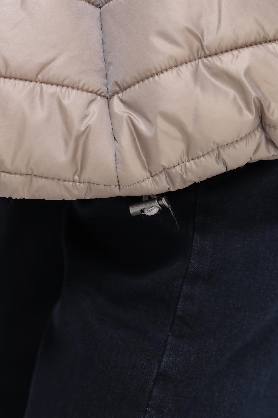 Пальто Baronia стеганое бежевое