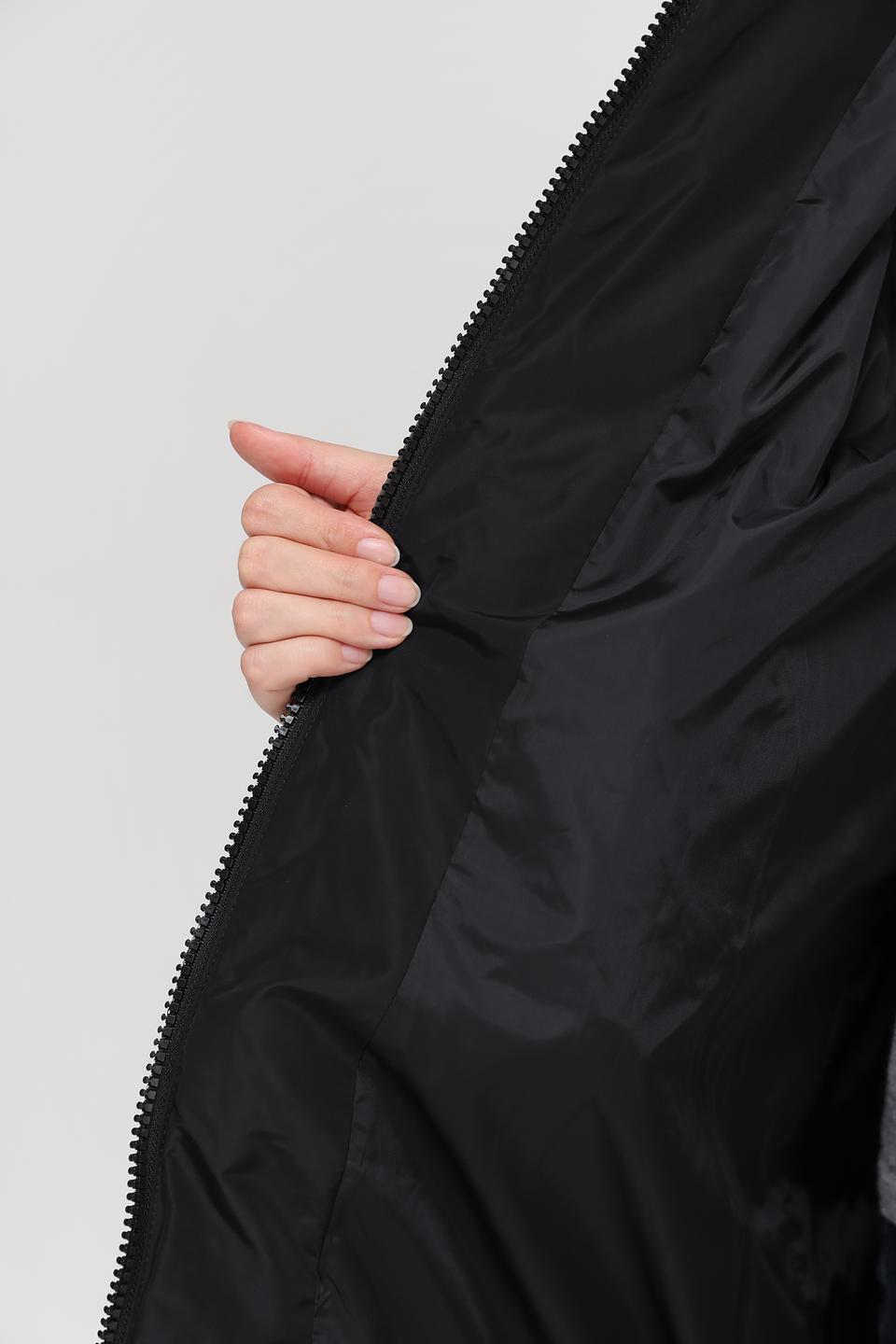 Пальто Baronia стеганое серое