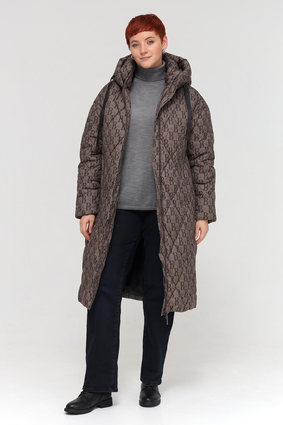 Пальто Beatris степлёное коричневое