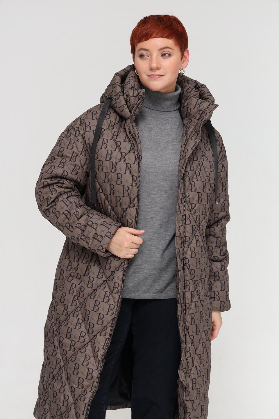 Пальто Beatris степлёное коричневое