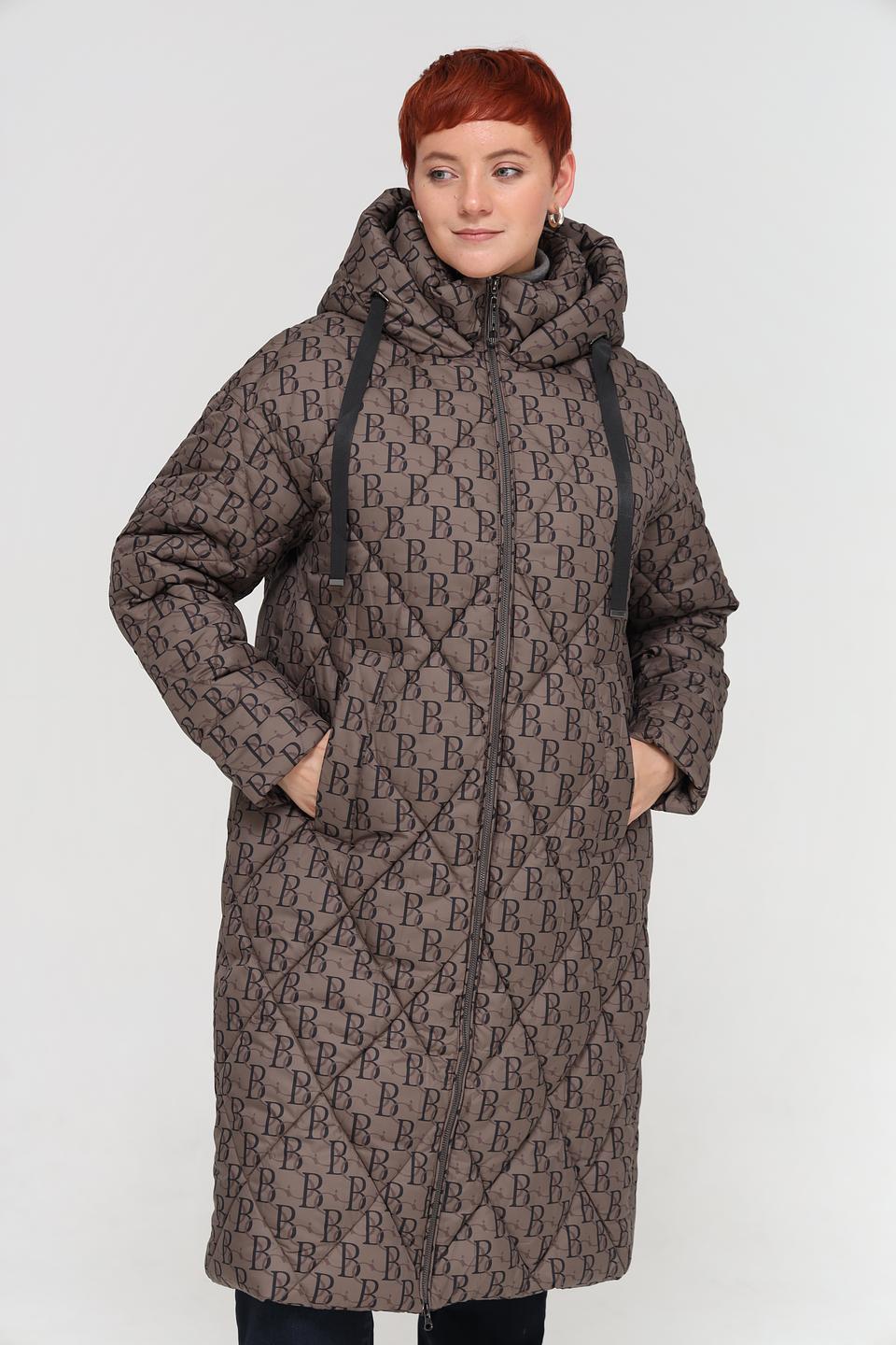 Пальто Beatris степлёное коричневое