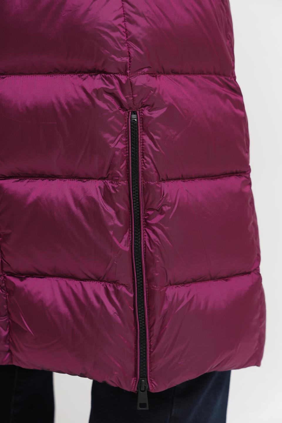 Пальто Lebek стеганое фуксия