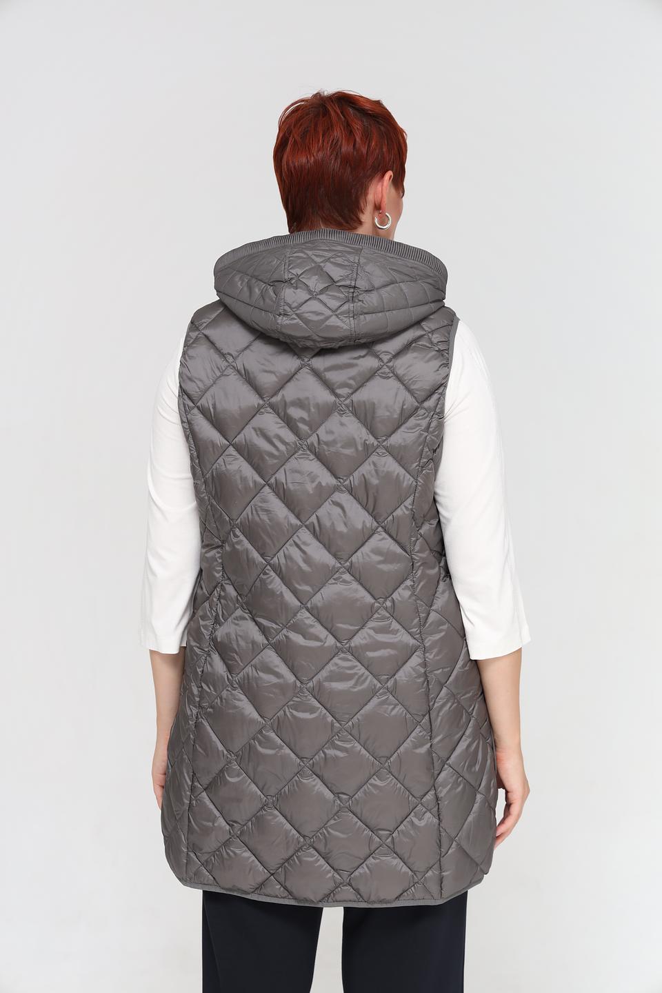 Жилет Lebek стеганый серый