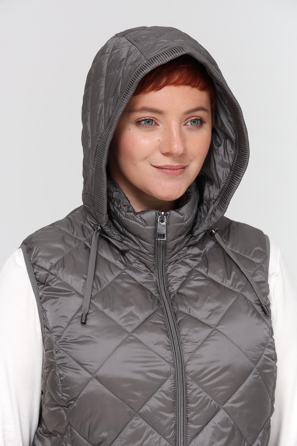 Жилет Lebek стеганый серый