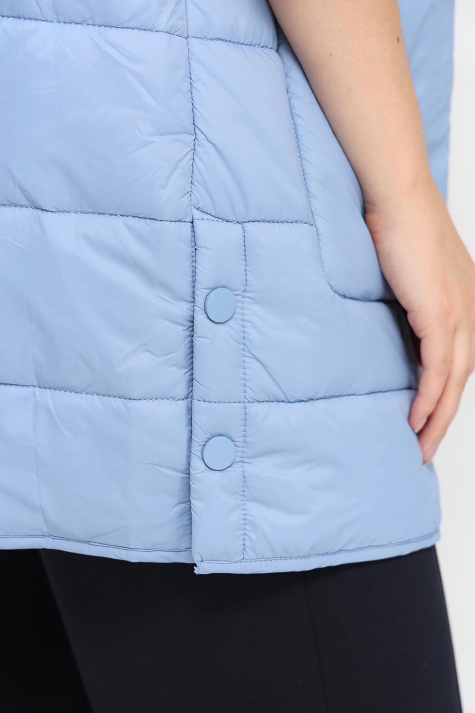 Жилет Lebek стеганый голубой