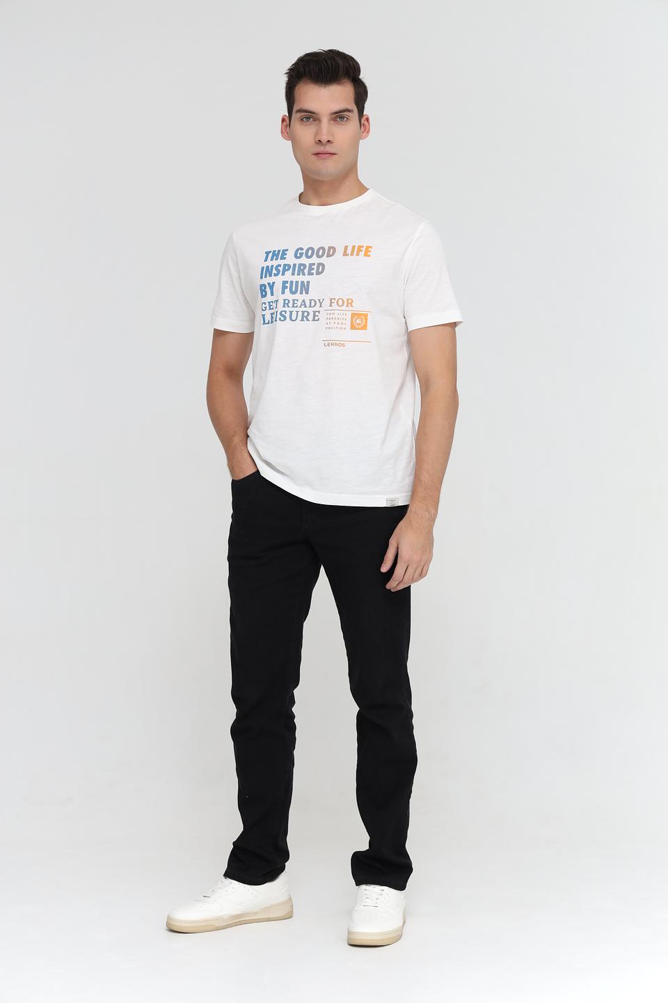 Футболка Lerros с принтом белый