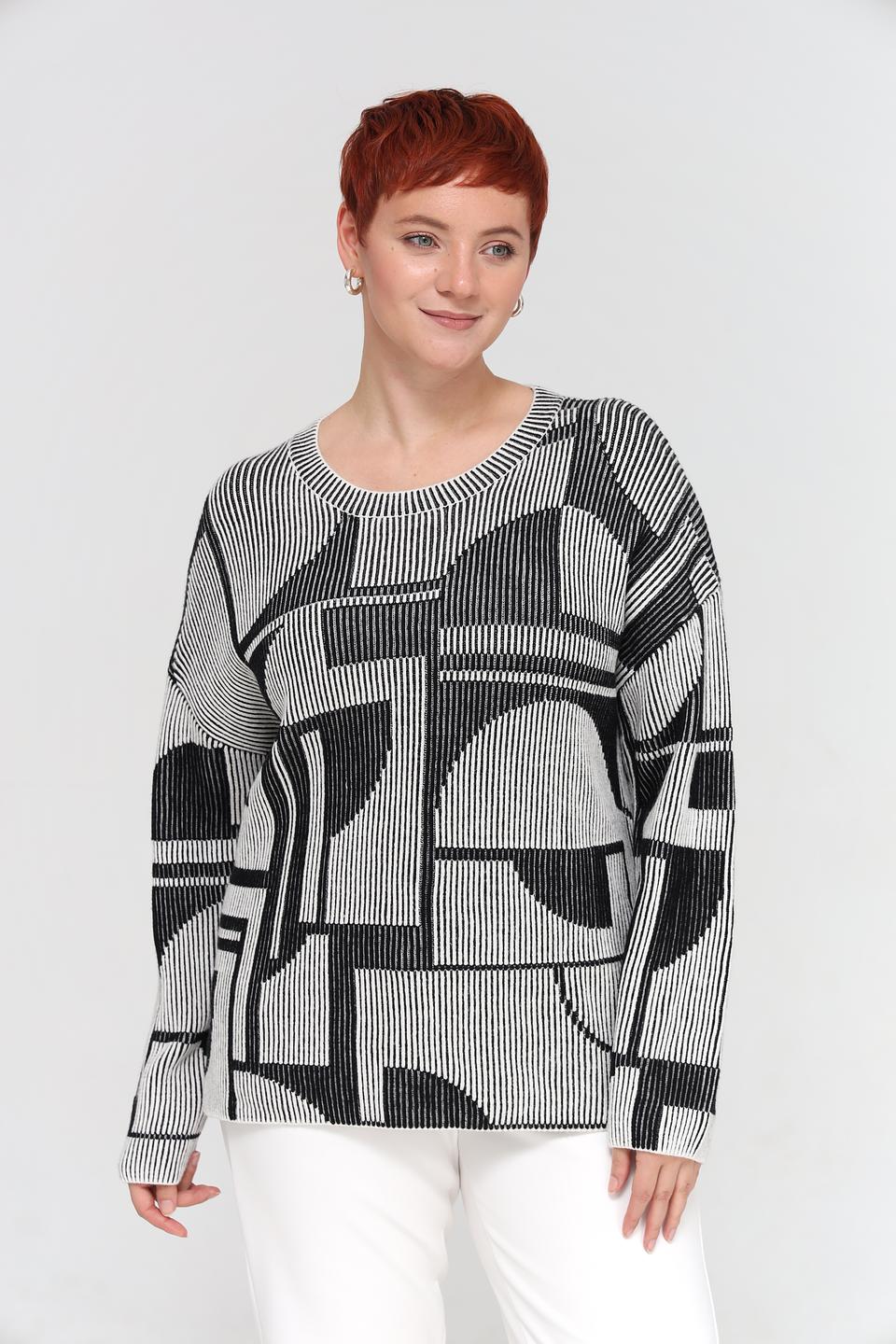 Пуловер Miss Lagotte в полоску