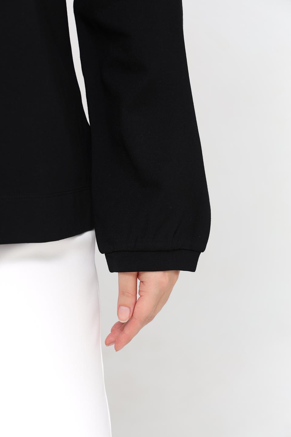 Блуза UNQ с молнией черная