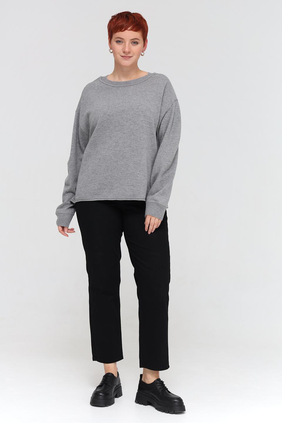 Пуловер Margittes серый меланж