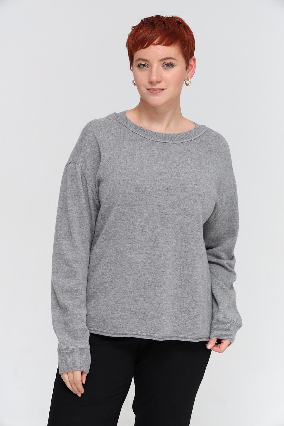 Пуловер Margittes серый меланж