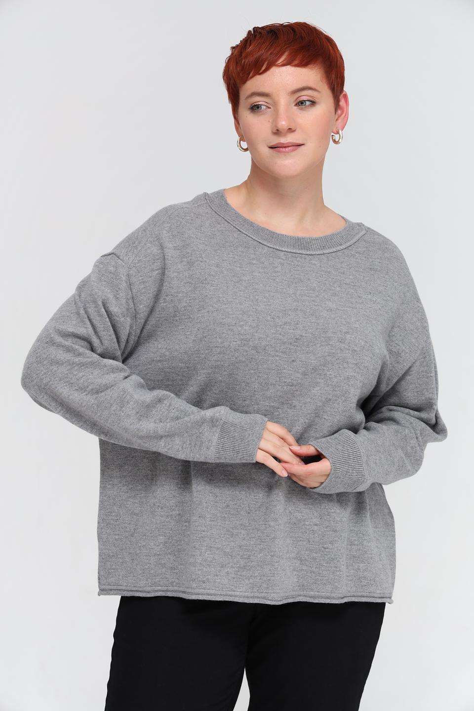 Пуловер Margittes серый меланж