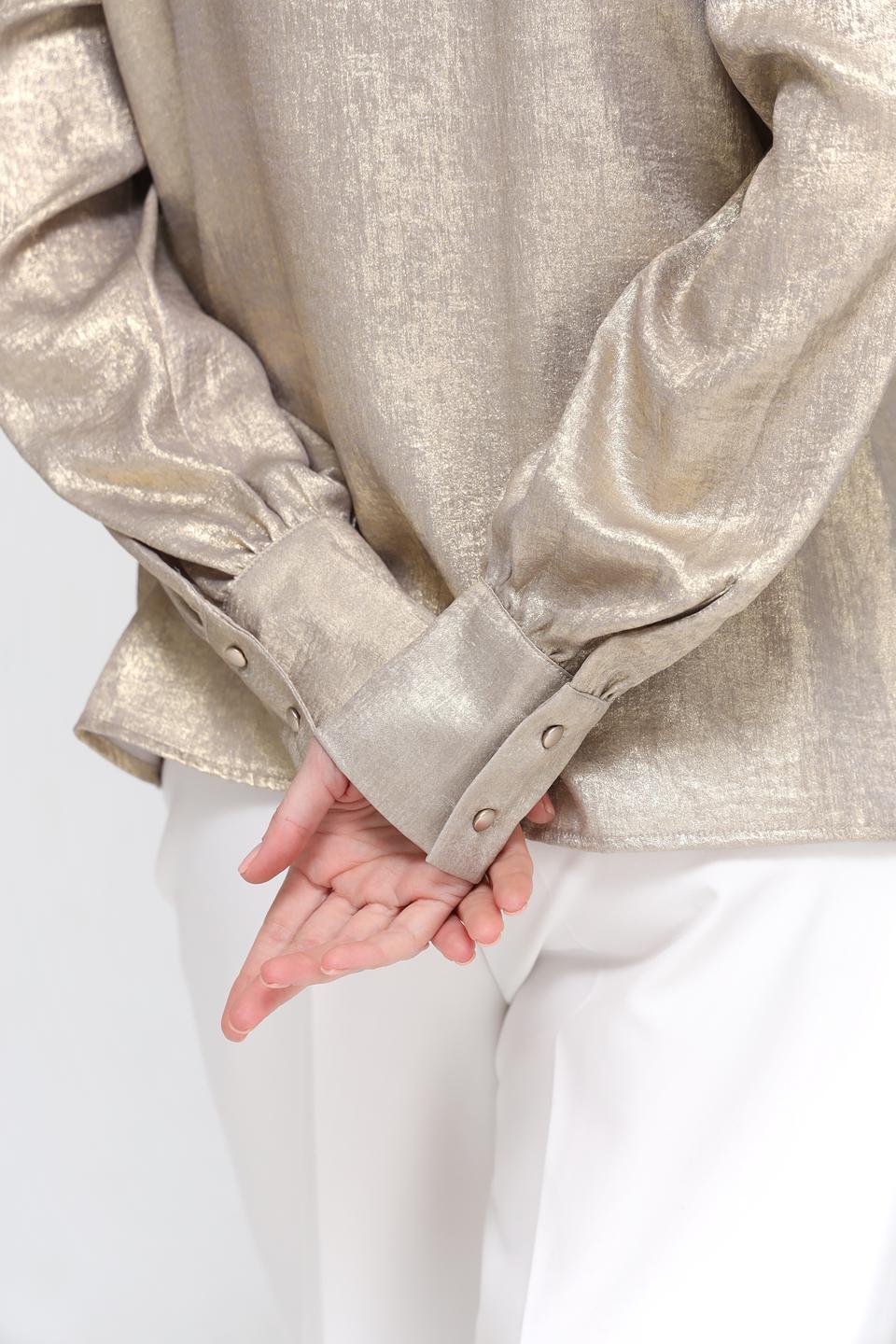 Блуза Taifun с бантом золотистый