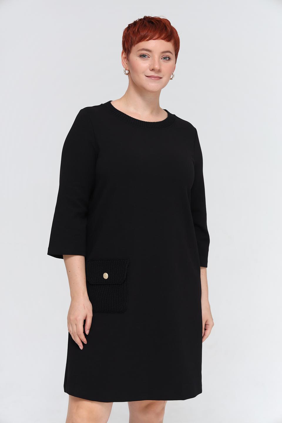 Платье Margittes чёрное с карманом
