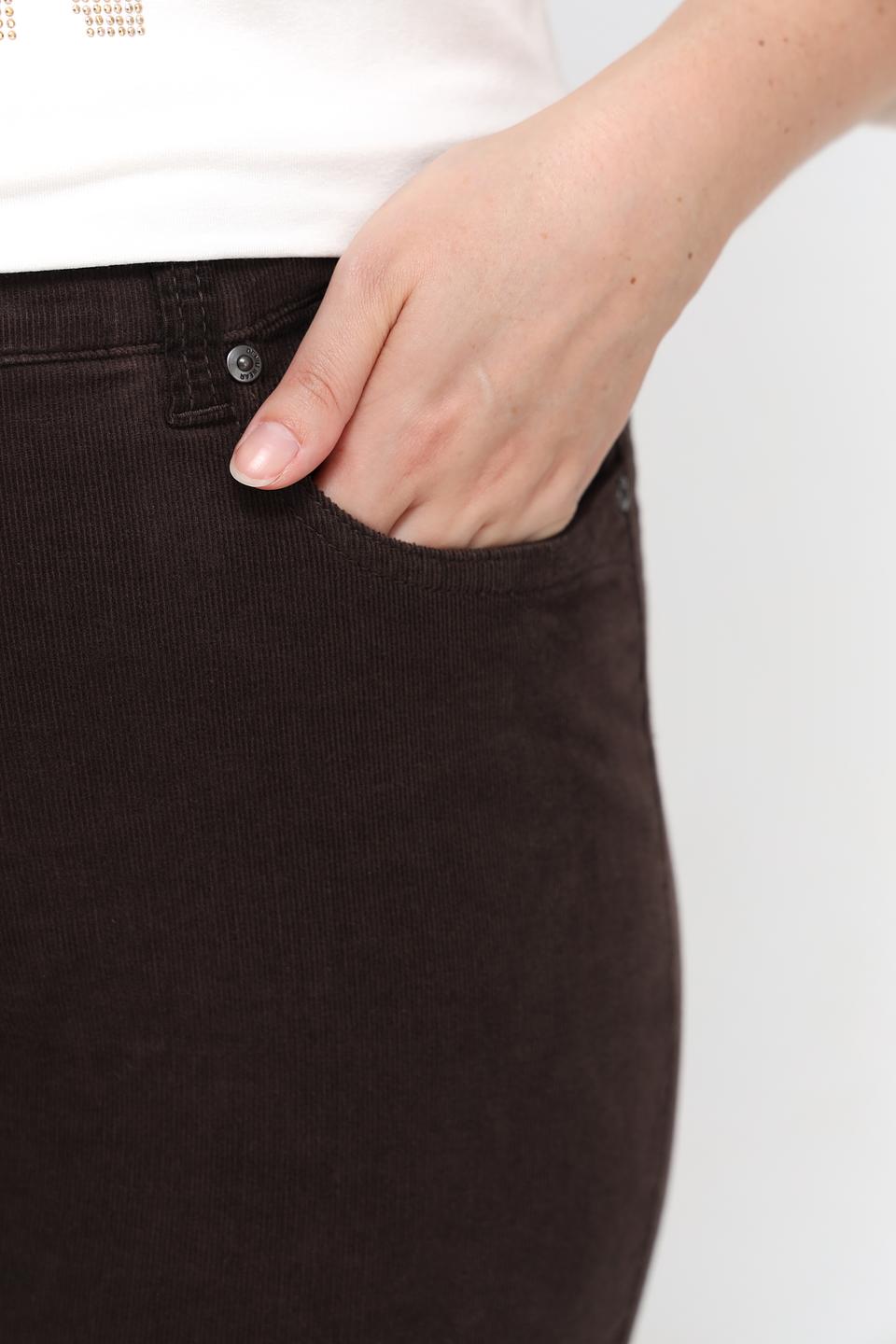 Брюки классические Anna Montana коричневые