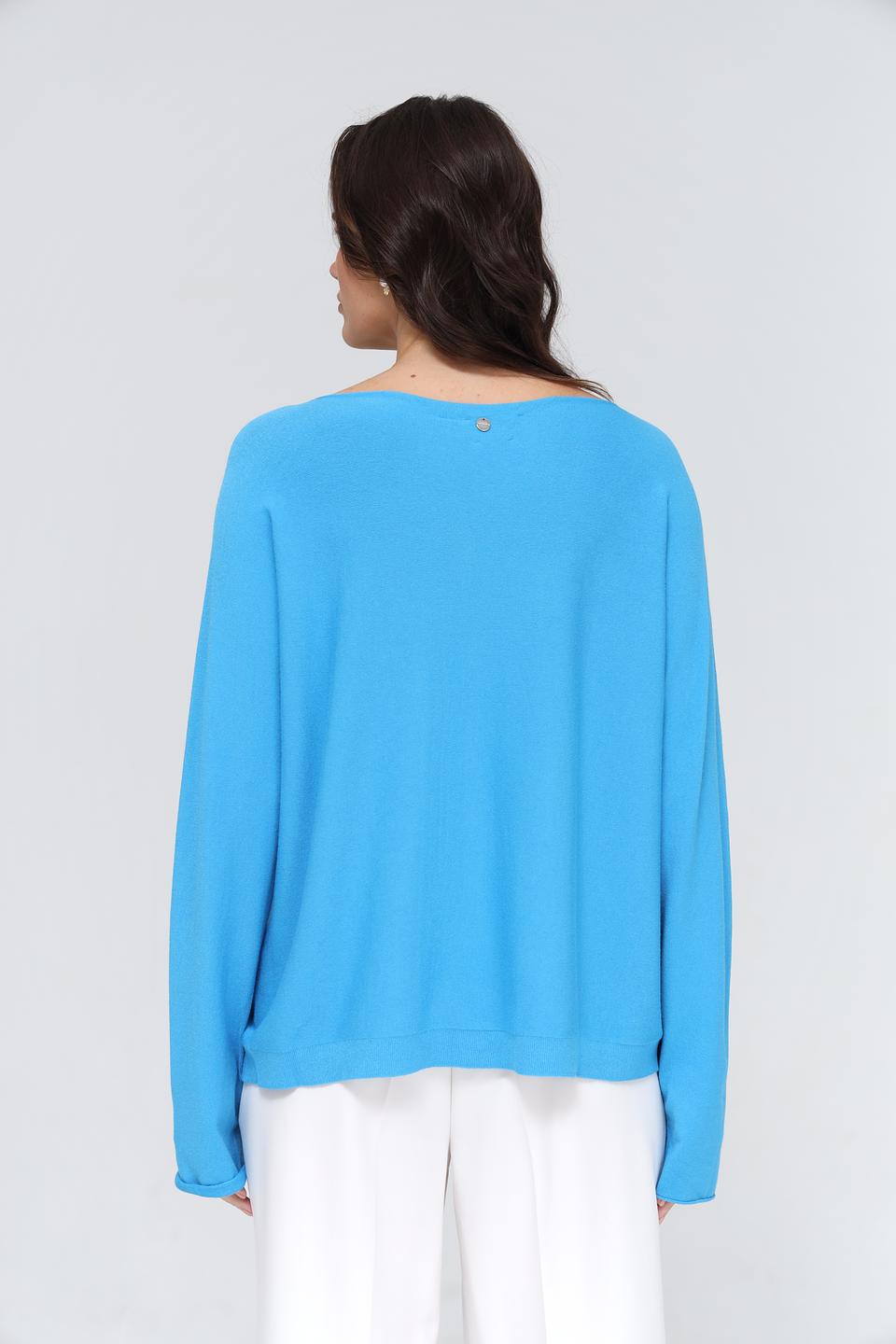 Пуловер Rich and Royal бирюзовый