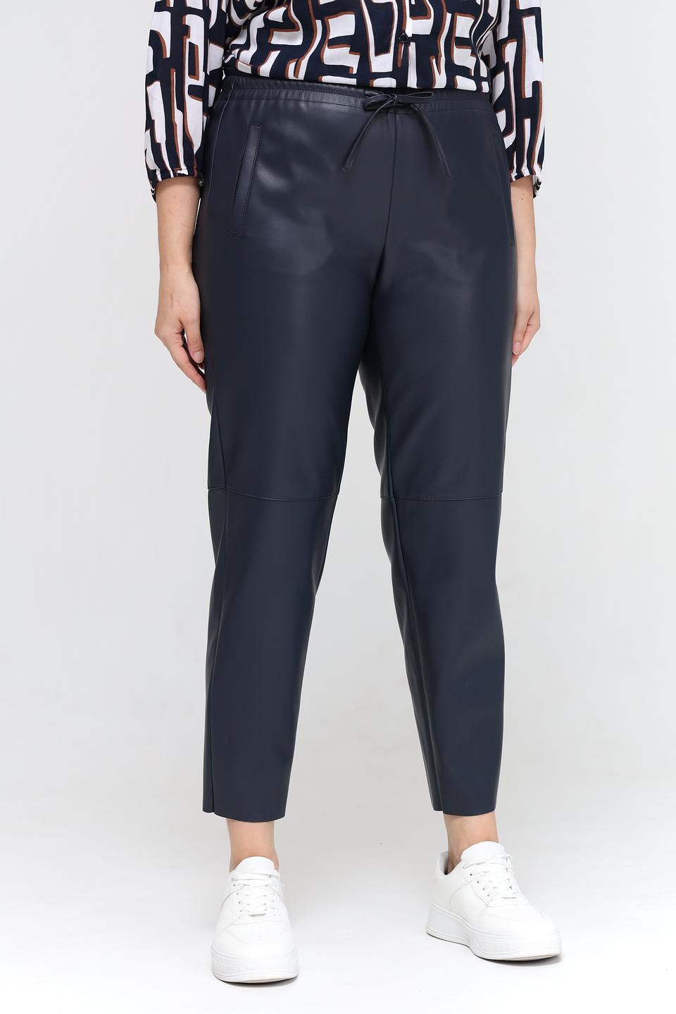 Брюки Tuzzi из экокожи синие